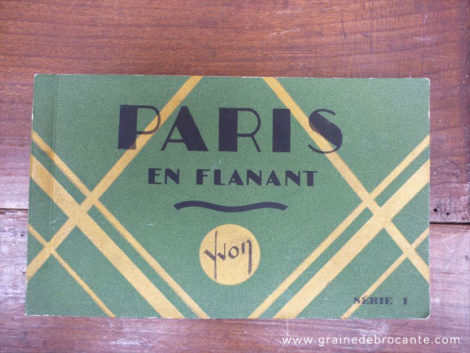 Carnet de 20 cartes postales anciennes début 20ème en parfait état « Paris en flanant » des Editions d’art Yvon