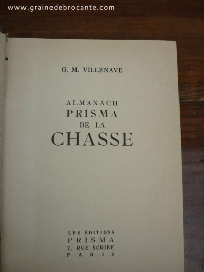 Almanach Chasse