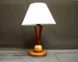 lampe bois années 40 ancienne