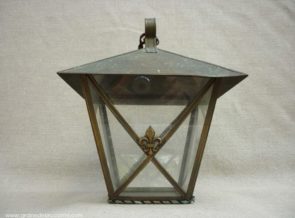 lanterne ancienne en cuivre electrifié