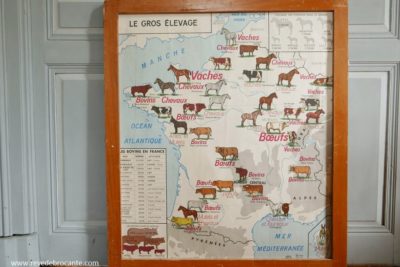Carte scolaire de 1960 Editions MDI " Le gros élevage "